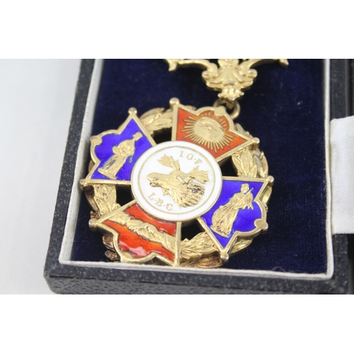 417 - Sterling Silver Boxed Independent Order of Foresters Jewel Medal 88g