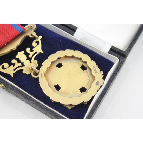 417 - Sterling Silver Boxed Independent Order of Foresters Jewel Medal 88g