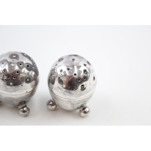 26 - 3 x .925 sterling salt / pepper shakers / cellars