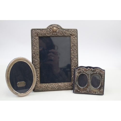 30 - 3 x .925 sterling photograph frames