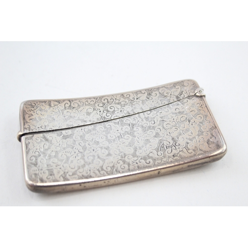 34 - .925 sterling carved calling card case