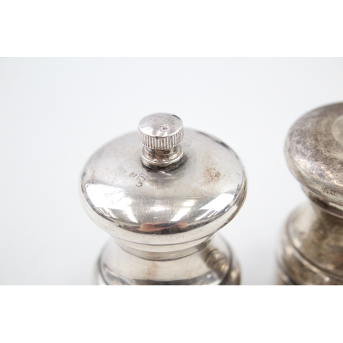 44 - 2 x .925 sterling pepper mills