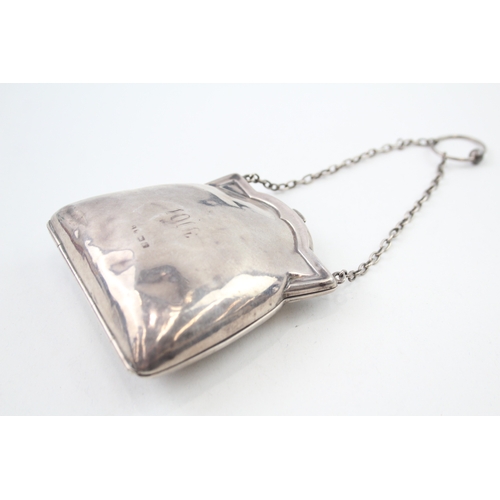 61 - .925 sterling silver coin purse / bag