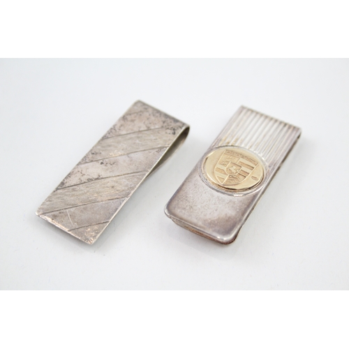 64 - 2 x .925 sterling money clips