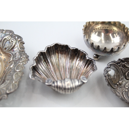 66 - 4 x .925 sterling pin / trinket dishes