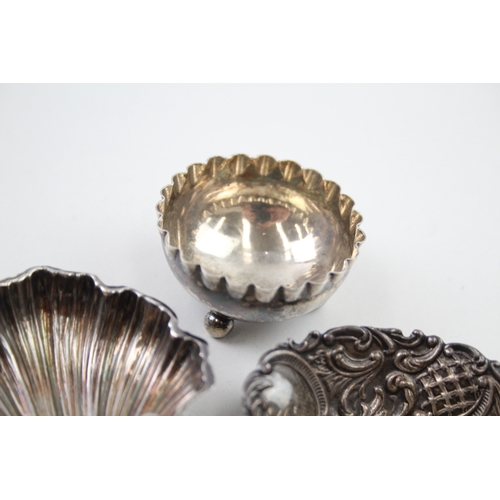 66 - 4 x .925 sterling pin / trinket dishes