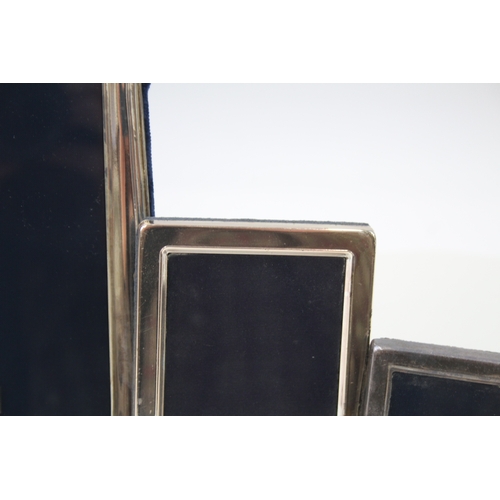 86 - 3 x .925 sterling silver photograph frames