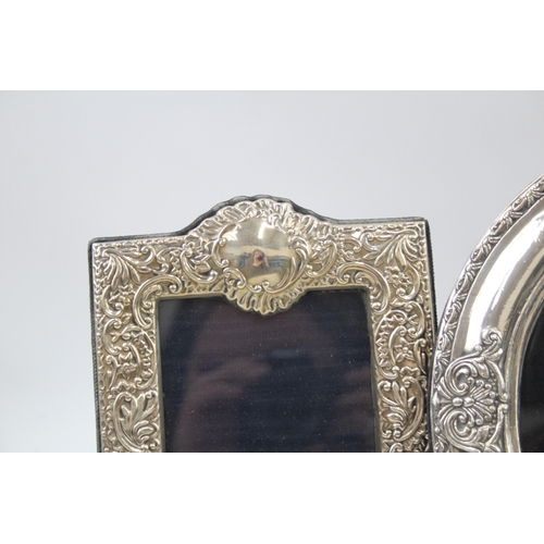 87 - 2 x .925 & .950 silver photograph frames