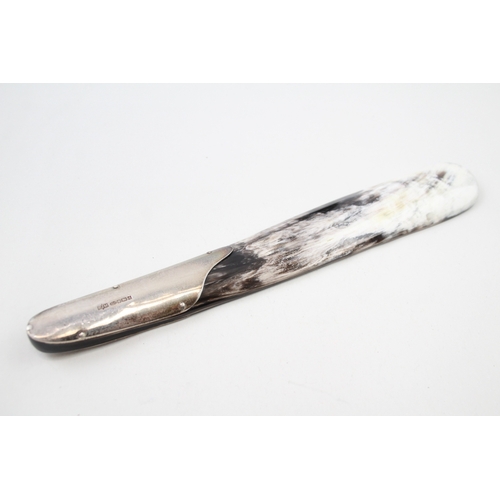 88 - .925 detailed bone shoe horn