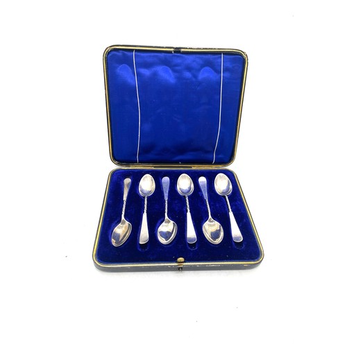 553 - Cased set of 6 tea spoons, total weight 47grams