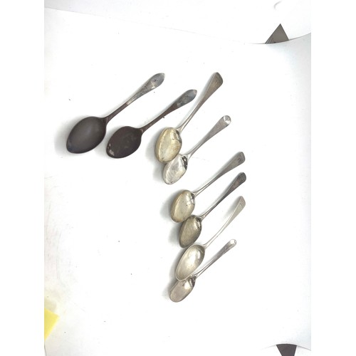 541 - Selection of 8 antique silver spoons weight approximately