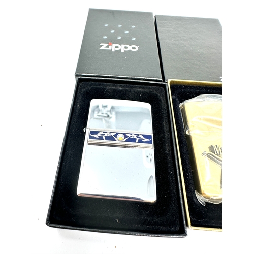 476 - 4 zippo lighter 2 unused boxed