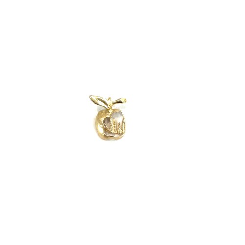 527 - 9ct Gold new york apple charm, 0.8 grams