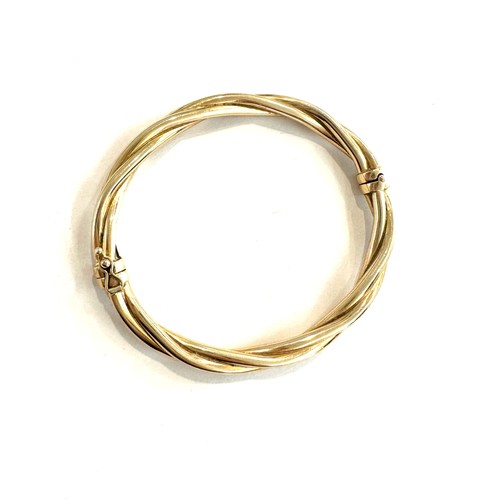 509 - 9ct gold ladies bangle total weight 13.3 grams