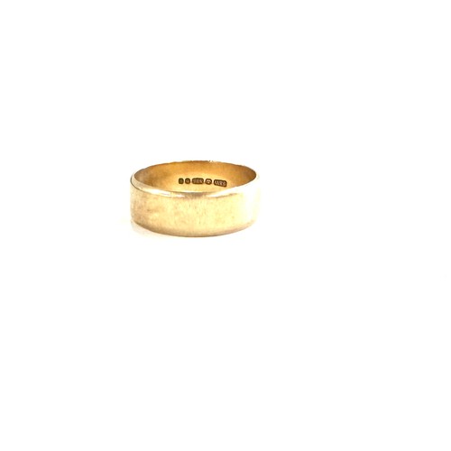 508 - Gents 9ct gold wedding band weight 5 grams