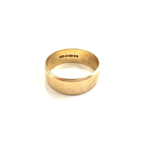 508 - Gents 9ct gold wedding band weight 5 grams