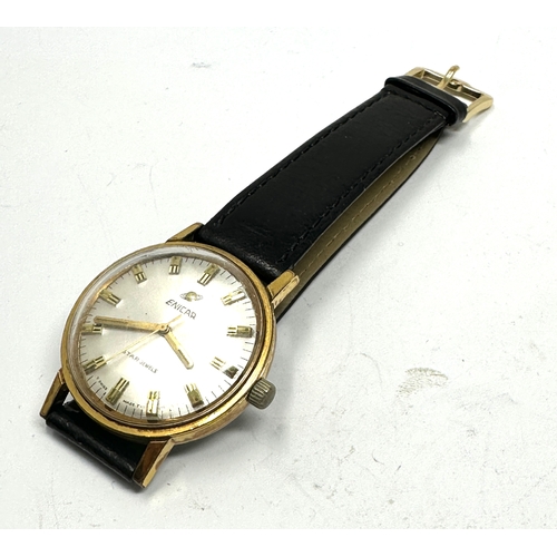 437 - Vintage Enicar gents wristwatch star jewels the watch is ticking