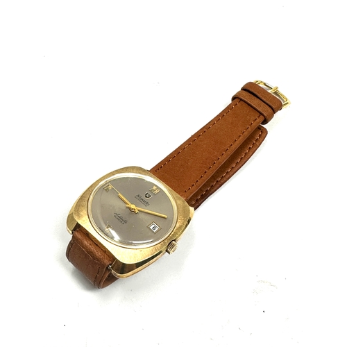 442 - Vintage Nivada automatic Antarctic Glacier gents wristwatch the watch is ticking leather strap the w... 