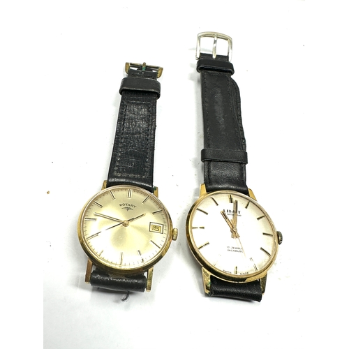 444 - 2 original boxed vintage gents wristwatches Limit 17 jewel & Rotary both in good condition and ticki... 