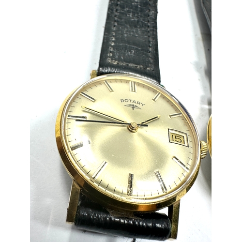 444 - 2 original boxed vintage gents wristwatches Limit 17 jewel & Rotary both in good condition and ticki... 