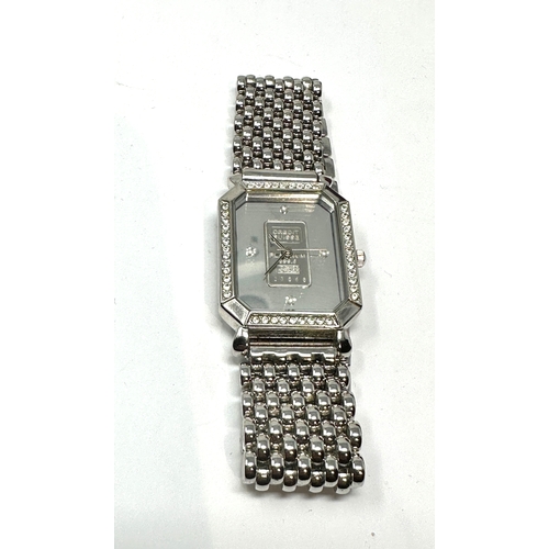 451 - Credit Suisse 999.5 Platinum Ingot Wrist Watch  Stainless Steel Case with 089725A Stamped on Reverse... 