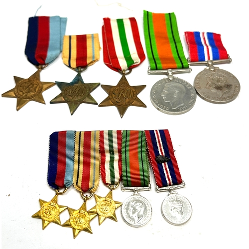 408 - ww2 medal group full size & miniatures