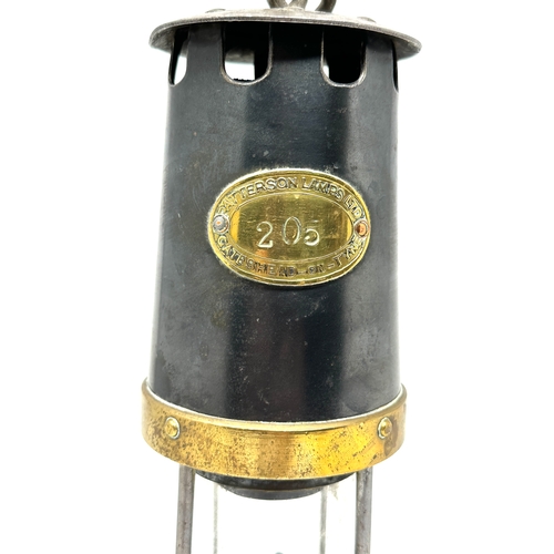 481 - Patterson Lamps Ltd Gateshead - on-tyne Miners Lamp No205