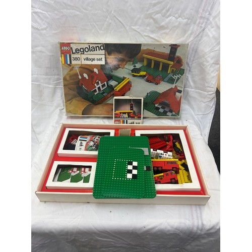 89 - Vintage Legoland 380 village set, appears complete with instructions