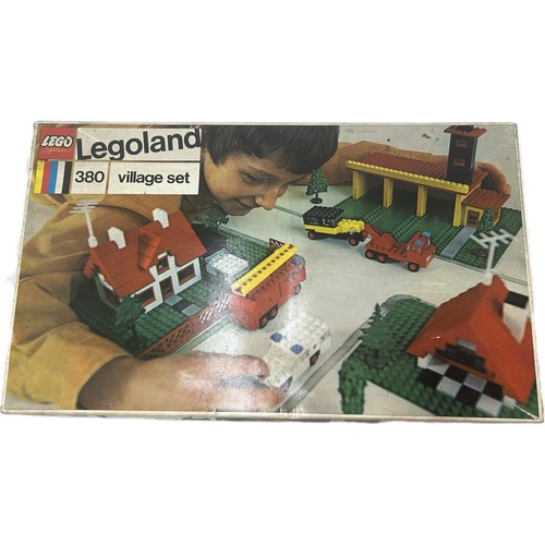 89 - Vintage Legoland 380 village set, appears complete with instructions