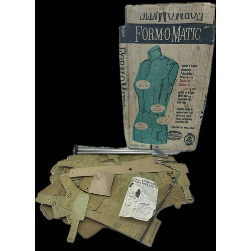 92 - Boxed vintage Form-O -Matic adjustable dress form regular size