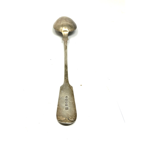 10 - Antique silver basting spoon measures approx 31cm weight 112g