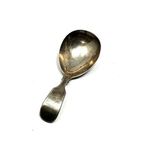 17 - Antique  silver tea caddy spoon