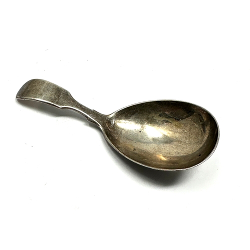 17 - Antique  silver tea caddy spoon