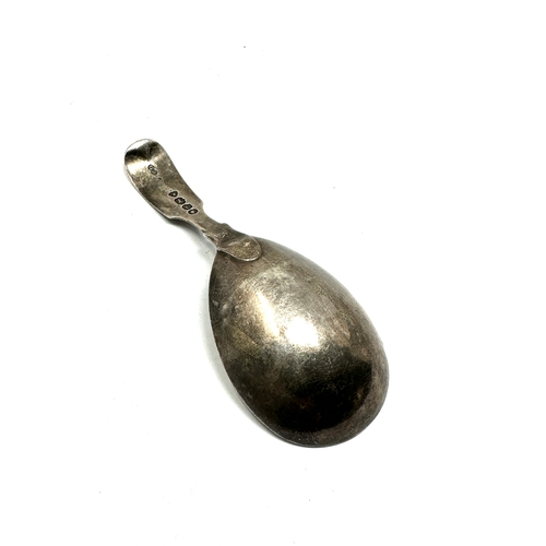 17 - Antique  silver tea caddy spoon