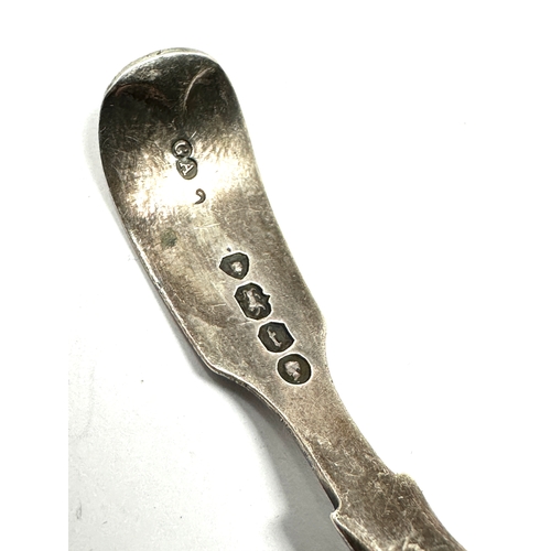 17 - Antique  silver tea caddy spoon