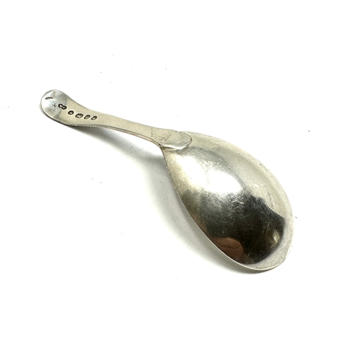 18 - Antique  silver tea caddy spoon