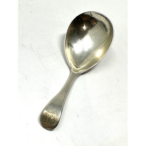 18 - Antique  silver tea caddy spoon