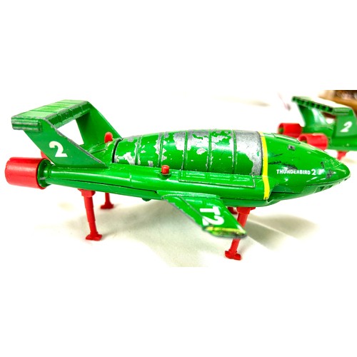 452 - Matchbox vintage Thunderbirds T2  model, 1 spare, Lesney army truck, 2 lead small figures, plastic s... 