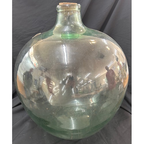 236 - Vintage carbuoy bottle, approximate diameter 22 inches