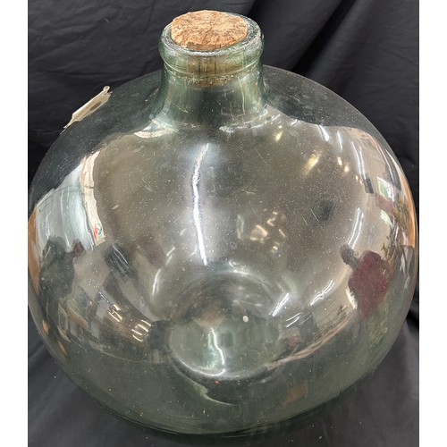 236 - Vintage carbuoy bottle, approximate diameter 22 inches