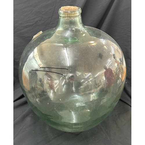 236 - Vintage carbuoy bottle, approximate diameter 22 inches