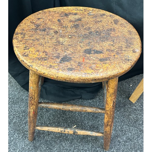 276 - Wooden kitchen stool, approximate measurements 27 inches