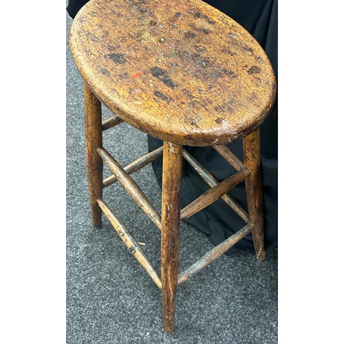 276 - Wooden kitchen stool, approximate measurements 27 inches