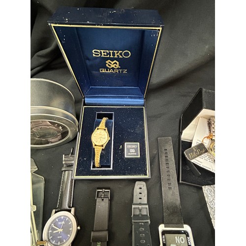 429 - Selection of mens assorted watches, all untested to include Seiko etc