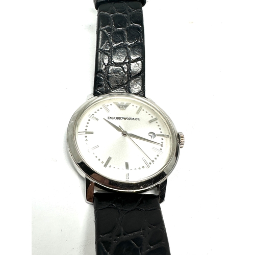 455 - Emporio Armani gents quartz wristwatch untested poosibly needs new battery