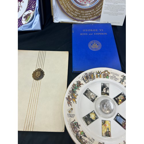 104 - Selection vintage royal commemorative collector plates,  limited edition piece, to include William t... 