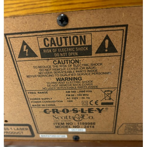 98 - Crosley model 2414 record plater, untested