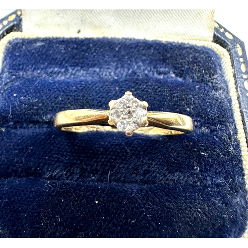 103 - 18ct gold diamond ring weight 1.7g