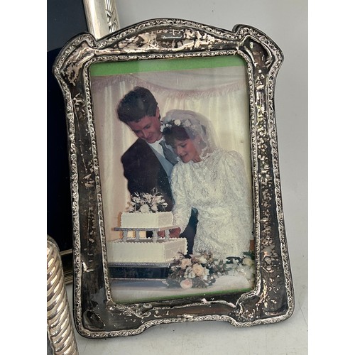 555 - 3 Hallmarked Silver Photo Frames