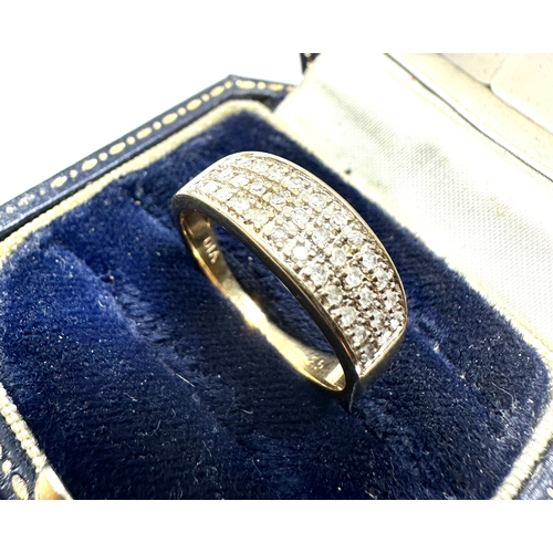 137 - 9ct gold diamond ring weight 2.6g